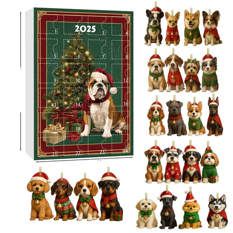 Dog Advent Calendar  24 Miniature Christmas Ornaments - Product detail 7