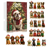 Christmas Dog Advent Calendar  24 Festive Puppy Ornaments - Product detail 8