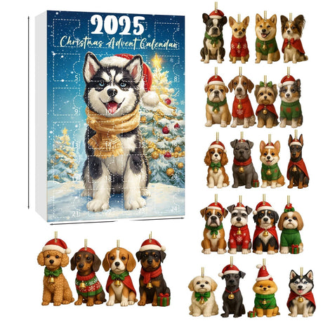 Dog Advent Calendar  24 Miniature Christmas Ornaments - Product detail 10