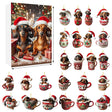 Dachshund Advent Calendar  24-Day Christmas Countdown with Dog Ornaments - Product showcase