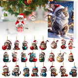 Dachshund Christmas Advent Calendar  24 Day Holiday Countdown with Festive Dog Ornaments - Detailed view