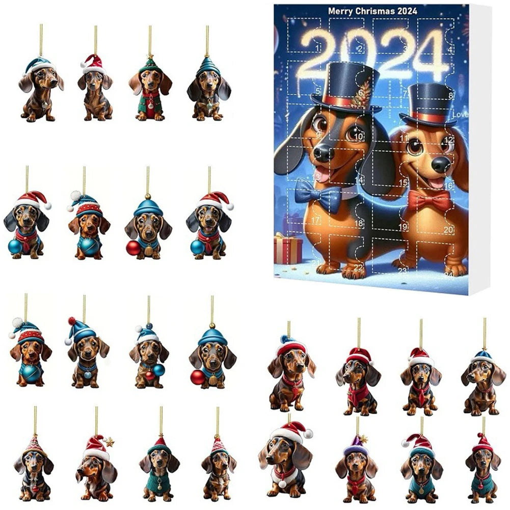 Dachshund Advent Calendar  24-Day Christmas Countdown with Dog Ornaments - Product detail 11