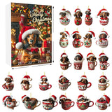 Dachshund Advent Calendar  24-Day Christmas Countdown with Dog Ornaments - Product detail 13