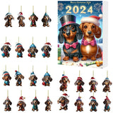 Dachshund Christmas Advent Calendar  24 Day Holiday Countdown with Festive Dog Ornaments - Product detail 15