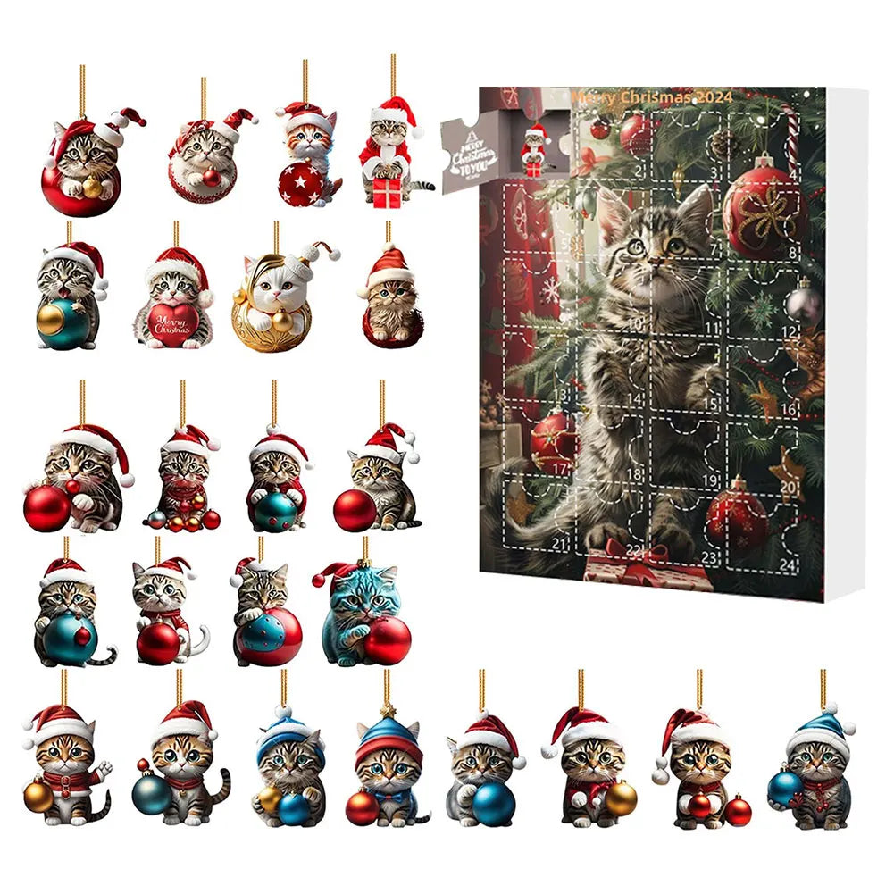 Dachshund Christmas Advent Calendar  24 Day Holiday Countdown with Festive Dog Ornaments - Product detail 17
