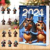 Dachshund Christmas Advent Calendar  24 Day Holiday Countdown with Festive Dog Ornaments - Product detail 5