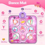 Interactive Dance Mat for Girls  Pink Musical Play Mat with Scoring Function - Detailed view