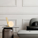 Modern Table Lamp  Brass Frame Glass Globe Design - Product detail 4