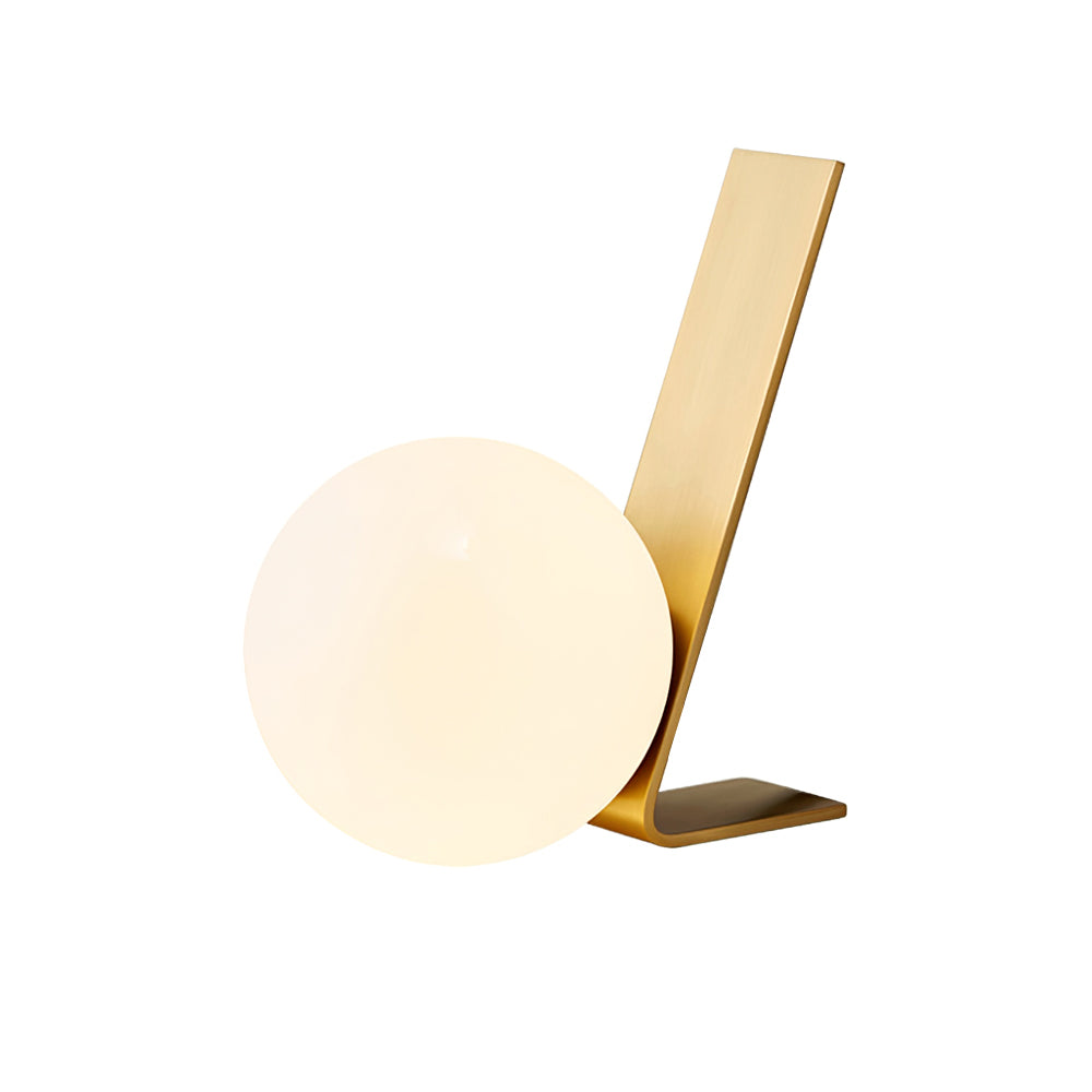 Modern Table Lamp  Brass Frame Glass Globe Design - Product detail 16