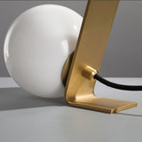 Modern Table Lamp  Brass Frame Glass Globe Design - Product detail 13