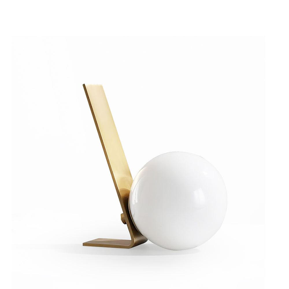 Modern Table Lamp  Brass Frame Glass Globe Design - Product detail 17