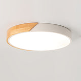 Modern Ceiling Light  Grey Metal Wood Accent - Product detail 13