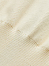 Denim Collar Knit Top  V-Neck Metal Button Cardigan - Product example