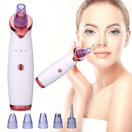 Blackhead Remover Vacuum  5 Suction Heads Pore Cleanser Device - Product showcase