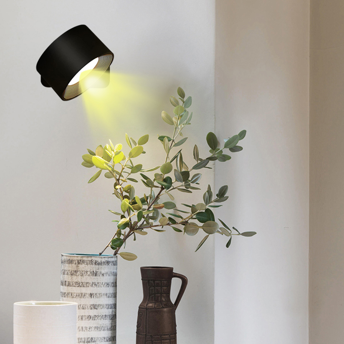 Modern Wall Light  Wireless LED 360 Sconce - Product example