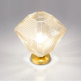 Art Deco Ceiling Light  Diamond-Cut Glass  Brass Design - Product detail 9