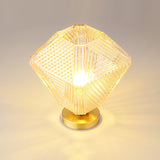 Art Deco Ceiling Light  Diamond-Cut Glass  Brass Design - Product detail 10