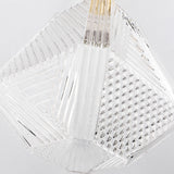 Art Deco Ceiling Light  Diamond-Cut Glass  Brass Design - Product detail 17