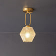 Art Deco Ceiling Light  Diamond-Cut Glass  Brass Design - Product detail 18