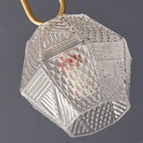 Art Deco Ceiling Light  Diamond-Cut Glass  Brass Design - Product detail 15