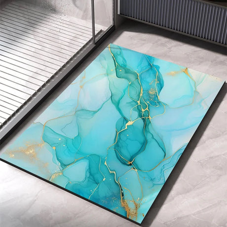 Abstract Marble Bath Mat  Quick-Drying Diatomaceous Earth - Product detail 11
