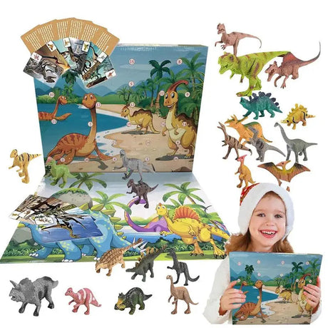 Dinosaur Advent Calendar  24 Day Interactive Christmas Countdown - Product showcase
