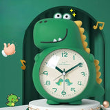Kids Dinosaur Alarm Clock  Silent Green Character Design - Product detail 6
