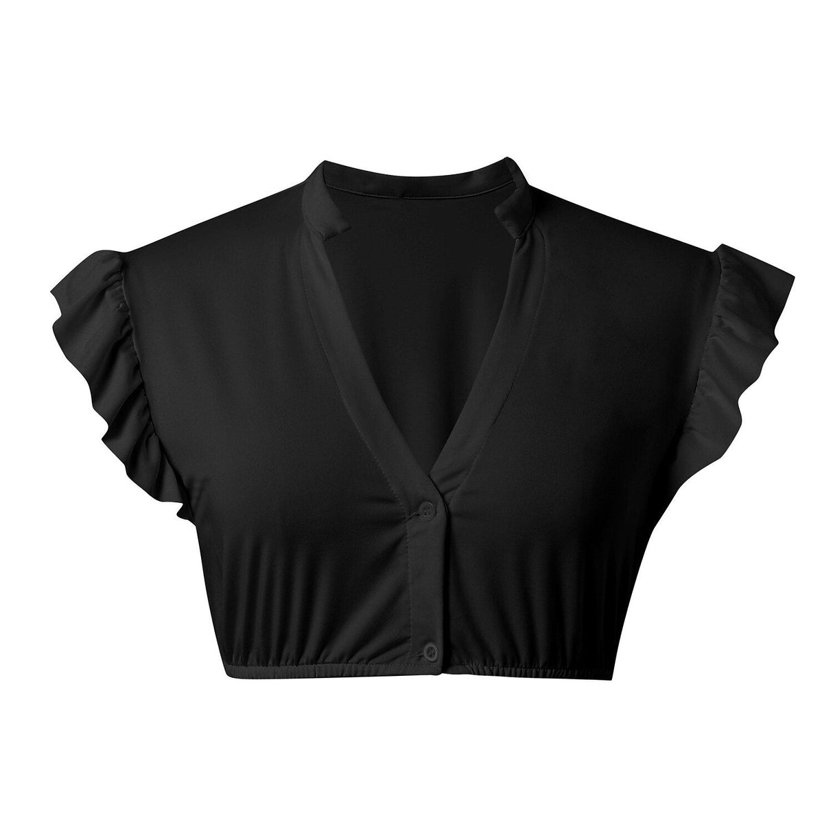 Traditional Dirndl Blouse  Ruffle Sleeve Design - Detailed view