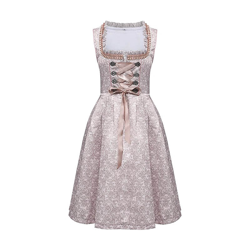 Traditional Dirndl Dress  Lace Trimmed Oktoberfest Costume - Product detail 7