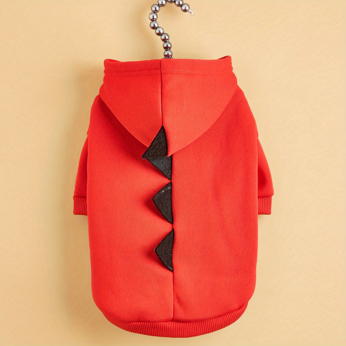 Dog Dinosaur Hoodie  Pet Halloween Costume with Spikes - Detailed view