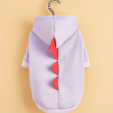 Dog Dinosaur Costume Hoodie  Fleece Pet Winter Outfit - Product detail 8