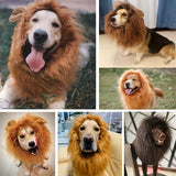 Lion Mane Dog Costume  Adjustable Plush Halloween Pet Wig - Product detail 4