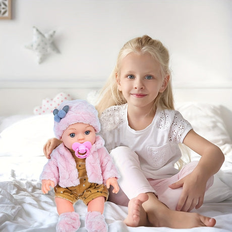 Realistic Silicone Baby Doll  Soft Interactive Play Companion - Product example