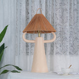 Ceramic Table Lamp  Raffia Shade Natural Design - Product detail 21