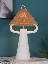 Ceramic Table Lamp  Raffia Shade Natural Design - Product detail 8