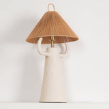 Ceramic Table Lamp  Raffia Shade Natural Design - Product detail 13