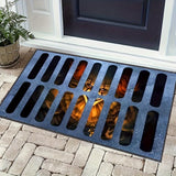 Halloween Clown Doormat  3D Sewer Grate Design - Detailed view