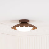 Modern Ceiling Light  Floral Petal Design With Walnut Accent - Product detail 19