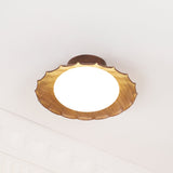 Modern Ceiling Light  Floral Petal Design With Walnut Accent - Product detail 15