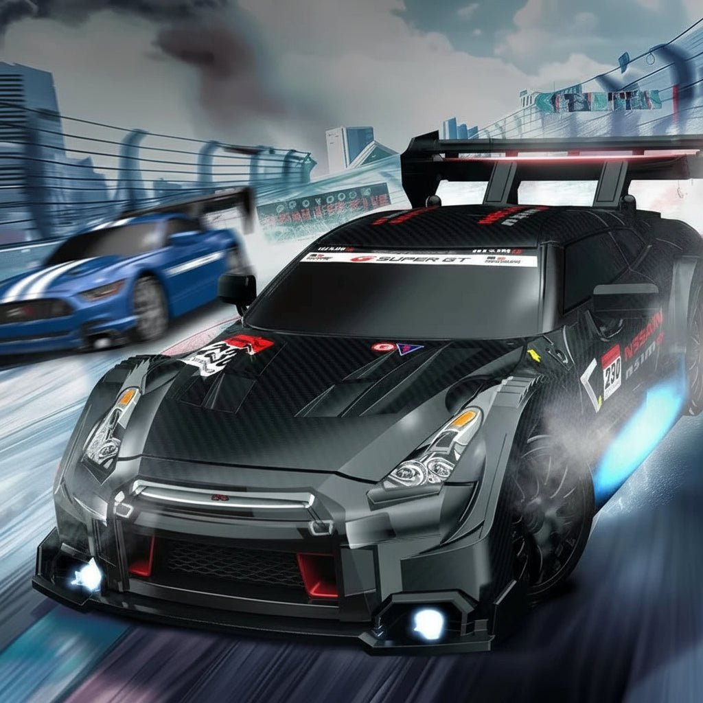 RC Drift Car  4WD All-Terrain Racing with LED Lights - Detailed view