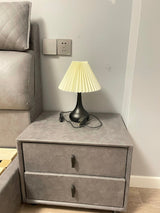 Modern Table Lamp  Black Base With Pleated Shade - Product detail 19