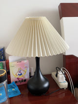 Modern Table Lamp  Black Base With Pleated Shade - Product detail 30