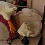 Modern Table Lamp  Black Base With Pleated Shade - Product detail 33