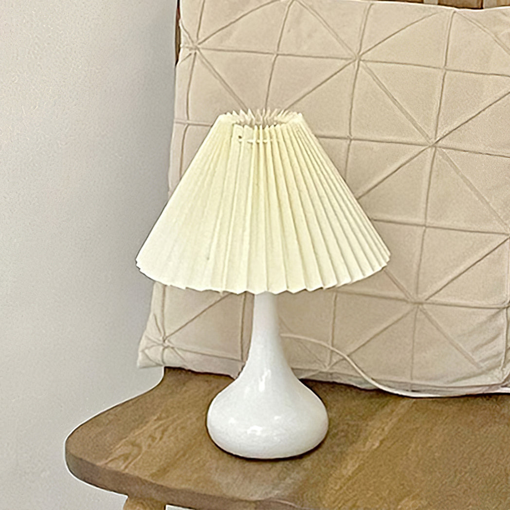 Modern Table Lamp  Black Base With Pleated Shade - Product detail 39