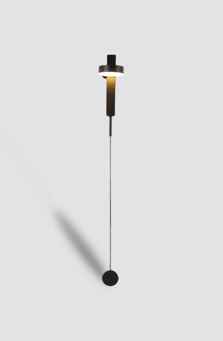 Modern Wall Lamp  Slim LED Light Bar with Gold Accent - Product showcase