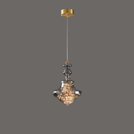 Modern Glass Pendant Light  Smoked Grey LED Collection - Product detail 24