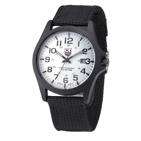 Military Field Watch  Black Canvas Strap With Luminous Dial - Product detail 8