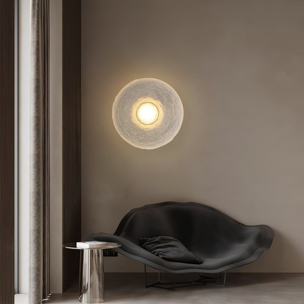 Modern LED Wall Lamp  Textured Resin Design - Product detail 5