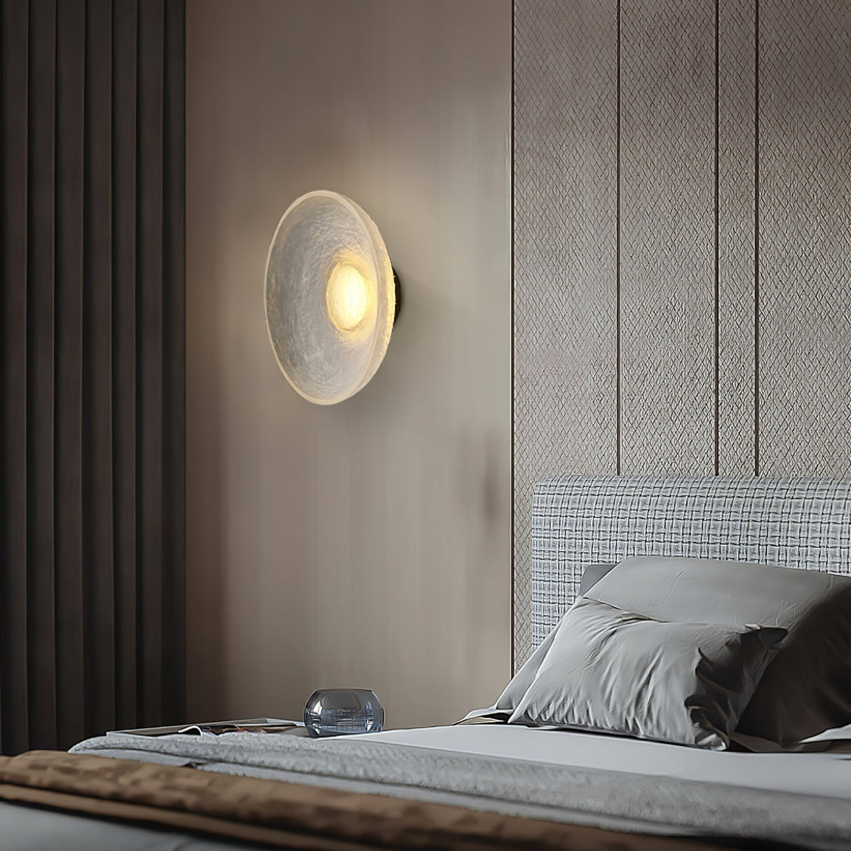 Modern LED Wall Lamp  Textured Resin Design - Product detail 8