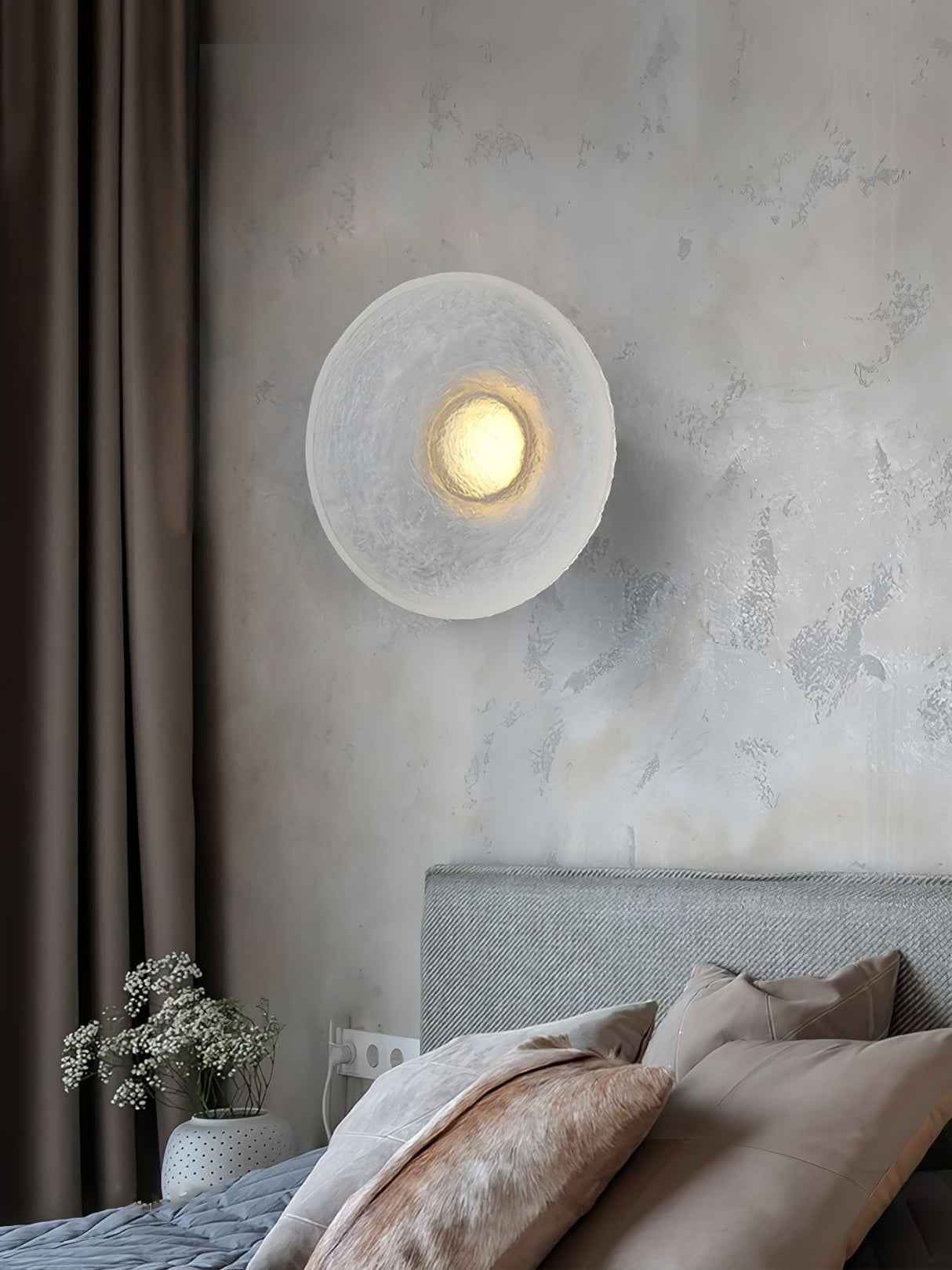 Modern LED Wall Lamp  Textured Resin Design - Product detail 11